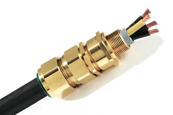 Ввод для бронированного кабеля, латунь М32 32 SS2K PB